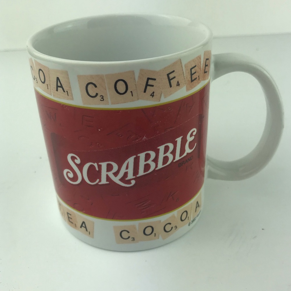 Scrabble Hasbro Collectable Coffee Tea Cocoa Mug